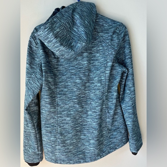 Free Country Women’s Cozy Fall/Winter Coat Sz Medium Blue Faux Fur Lined Jacket - Picture 4 of 7